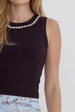 Load image into Gallery viewer, Rhinestone Cropped Tank
