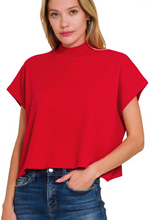 Load image into Gallery viewer, Mock Sleeveless Ribbed Sweater
