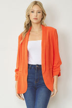 Load image into Gallery viewer, Shirred Sleeve Blazer
