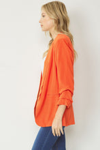 Load image into Gallery viewer, Shirred Sleeve Blazer
