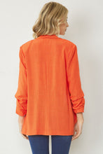 Load image into Gallery viewer, Shirred Sleeve Blazer
