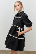Load image into Gallery viewer, Ruffle Button Mini Dress

