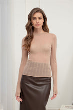 Load image into Gallery viewer, Sheer Stripe LS Top
