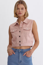 Load image into Gallery viewer, Shimmered Cropped Vest
