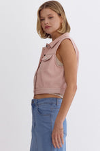 Load image into Gallery viewer, Shimmered Cropped Vest
