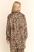 Load image into Gallery viewer, Leopard Silk Button Down
