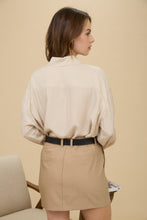 Load image into Gallery viewer, White Silky Button Down Top
