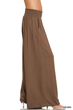 Load image into Gallery viewer, Smocked Wide Leg Pants
