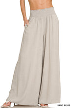 Load image into Gallery viewer, Smocked Wide Leg Pants
