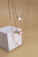 Load image into Gallery viewer, Stone Cubic Layer Necklace

