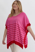 Load image into Gallery viewer, Stripe Poncho Top
