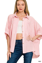 Load image into Gallery viewer, Striped Woven Boxy Top
