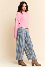 Load image into Gallery viewer, Striped Drawstring Denim Pants
