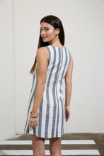 Load image into Gallery viewer, Striped Linen Mini Dress
