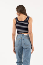 Load image into Gallery viewer, Stripe Knit Crop Top
