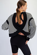 Load image into Gallery viewer, Striped Open Back Top
