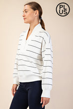 Load image into Gallery viewer, Scuba Stripe V-Neck Pullover
