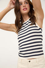 Load image into Gallery viewer, Stripe Crop Knit Tank
