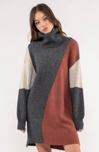 Load image into Gallery viewer, Turtle Neck Knit Dress
