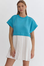Load image into Gallery viewer, Textured Twofer Mini Dress
