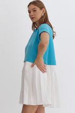 Load image into Gallery viewer, Textured Twofer Mini Dress

