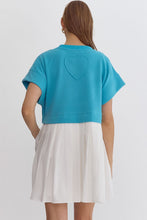 Load image into Gallery viewer, Textured Twofer Mini Dress
