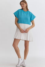 Load image into Gallery viewer, Textured Twofer Mini Dress
