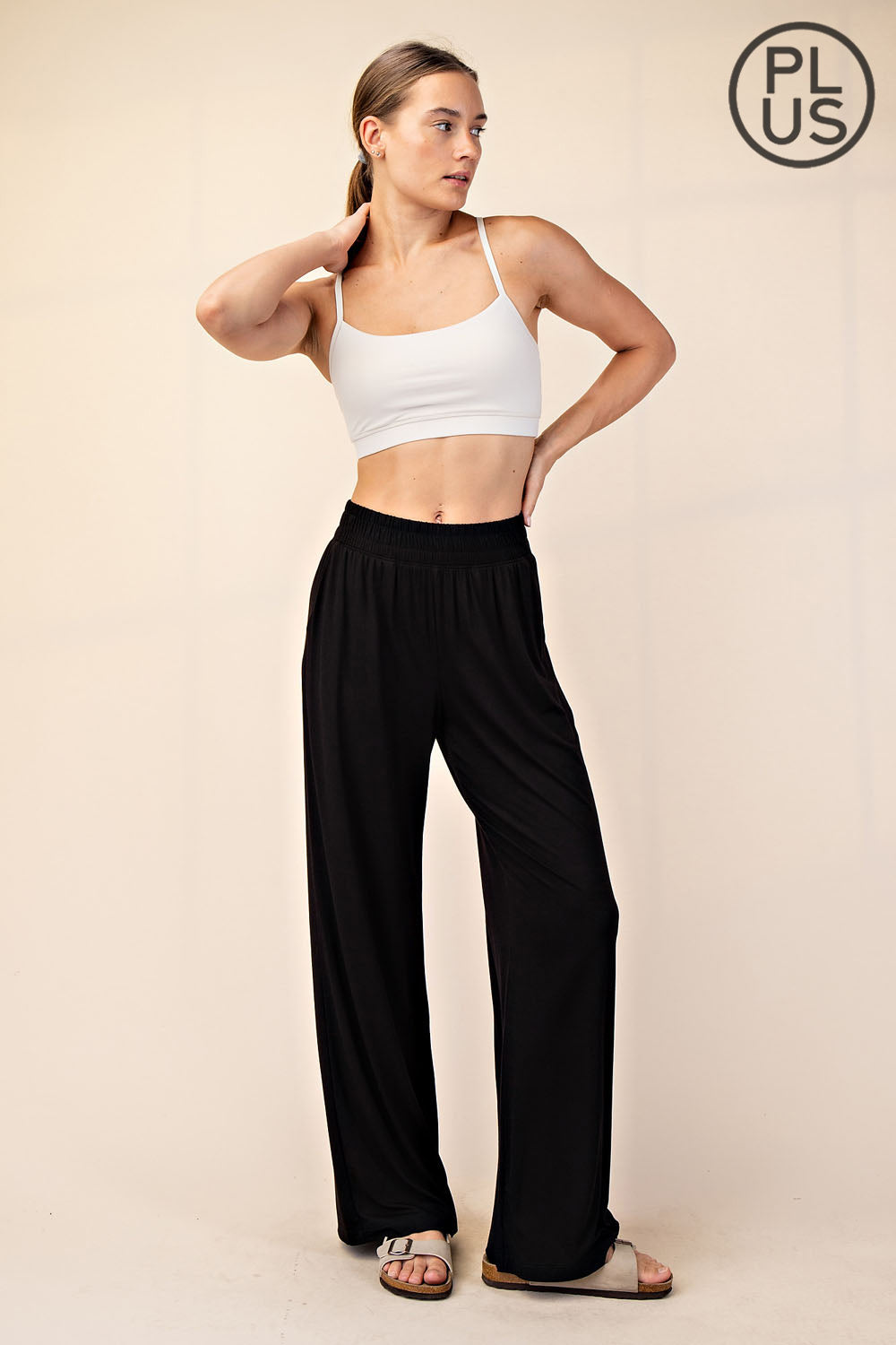 Viscose Wide Leg Pant