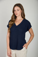 Load image into Gallery viewer, V-Neck Textured Top
