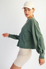 Load image into Gallery viewer, Mineral Washed Crew Top
