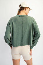Load image into Gallery viewer, Mineral Washed Crew Top
