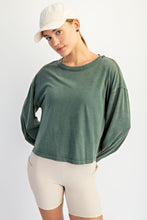 Load image into Gallery viewer, Mineral Washed Crew Top
