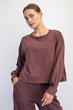 Load image into Gallery viewer, Mineral Washed Crew Top
