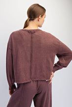 Load image into Gallery viewer, Mineral Washed Crew Top
