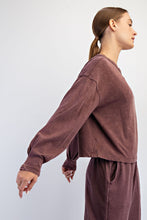 Load image into Gallery viewer, Mineral Washed Crew Top

