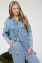 Load image into Gallery viewer, Chambray Button Shirt
