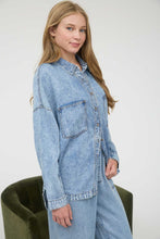 Load image into Gallery viewer, Chambray Button Shirt
