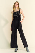 Load image into Gallery viewer, Washed Smocked Detail Jumpsuit
