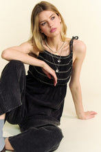 Load image into Gallery viewer, Washed Smocked Detail Jumpsuit
