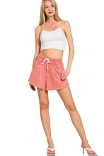 Load image into Gallery viewer, Washed Fray Denim Shorts
