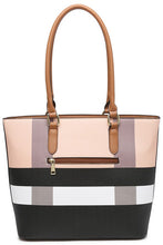 Load image into Gallery viewer, Coffee Plaid Tote

