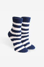 Load image into Gallery viewer, Striped Fuzzy Socks
