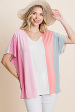 Load image into Gallery viewer, Striped Color-Block Tunic
