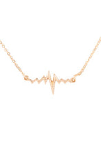 Load image into Gallery viewer, Heartbeat Pendant Necklace Gold
