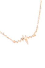 Load image into Gallery viewer, Heartbeat Pendant Necklace Gold

