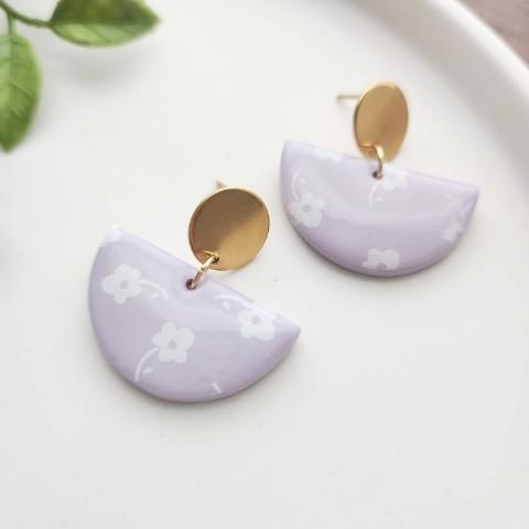 Crescent Floral Earrings