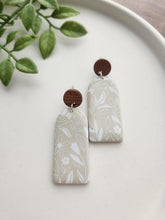 Load image into Gallery viewer, Wood and Arch Earrings
