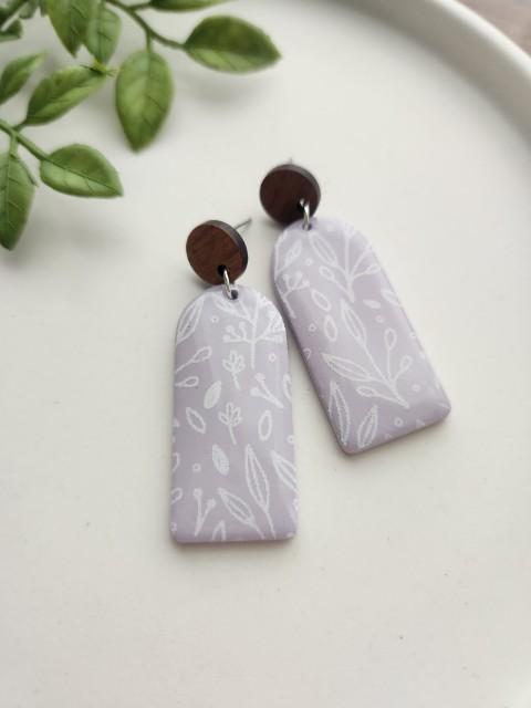 Wood and Arch Earrings