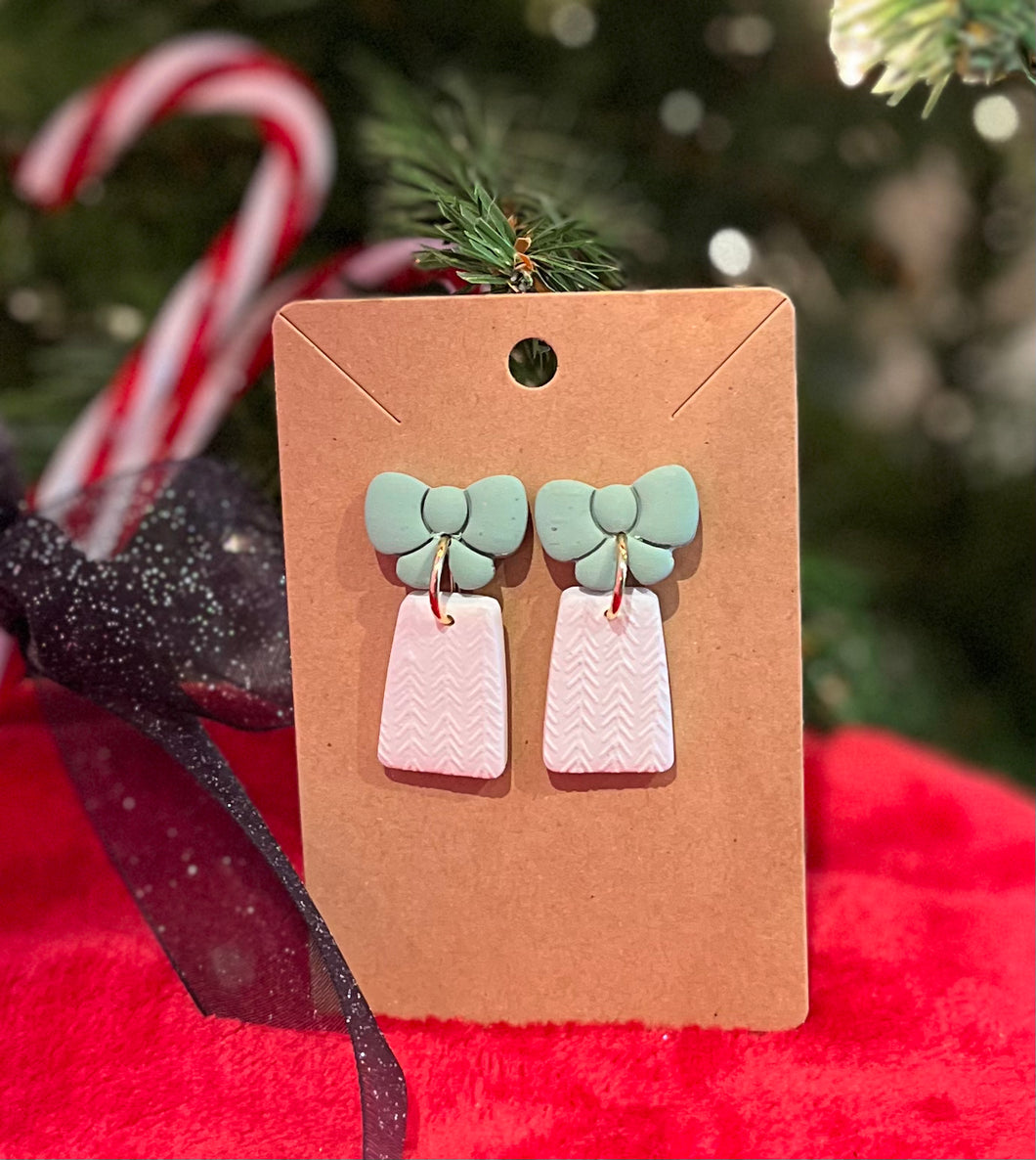 Present With Bow Earrings