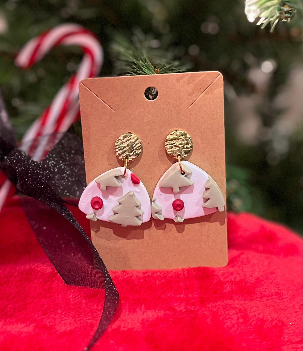 Tree and Berry Earrings